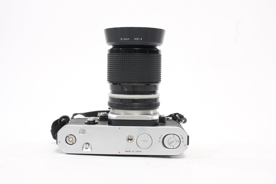 Nikon F2 35mm SLR Camera with 43-86mm f/3.5 Zoom Lens and AP-1 Finder