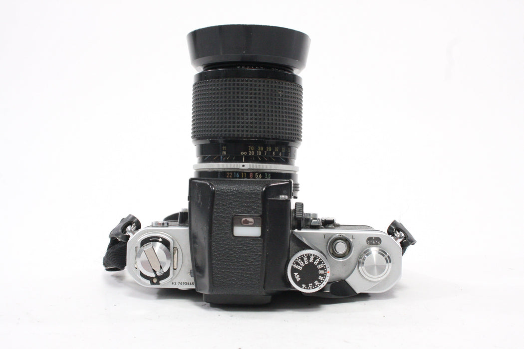 Nikon F2 35mm SLR Camera with 43-86mm f/3.5 Zoom Lens and AP-1 Finder
