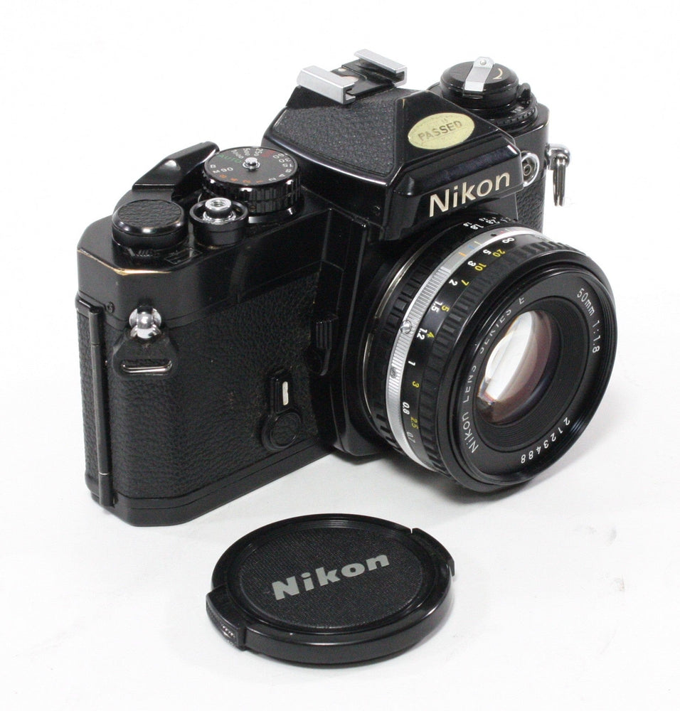 Nikon FE Black Body with E-Series 50mm f/1.8 Lens REFURBISHED