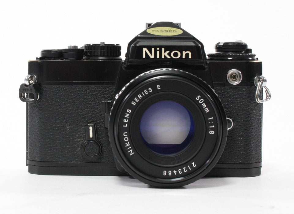 Nikon FE Black Body with E-Series 50mm f/1.8 Lens REFURBISHED