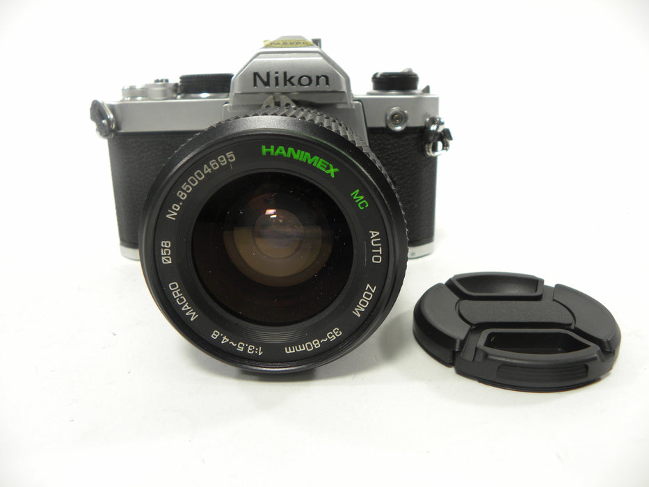 Nikon FM 35mm SLR w/Hanimex MC Auto Zoom 35-80mm f3.5-4.8