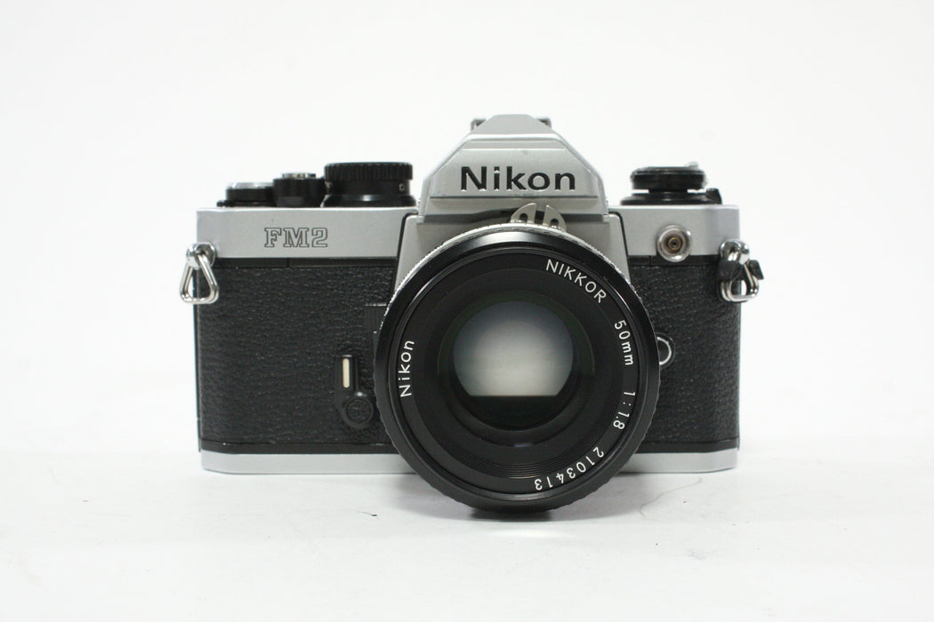 Nikon FM2 35mm SLR Camera with 50mm f/1.8 Nikkor Lens