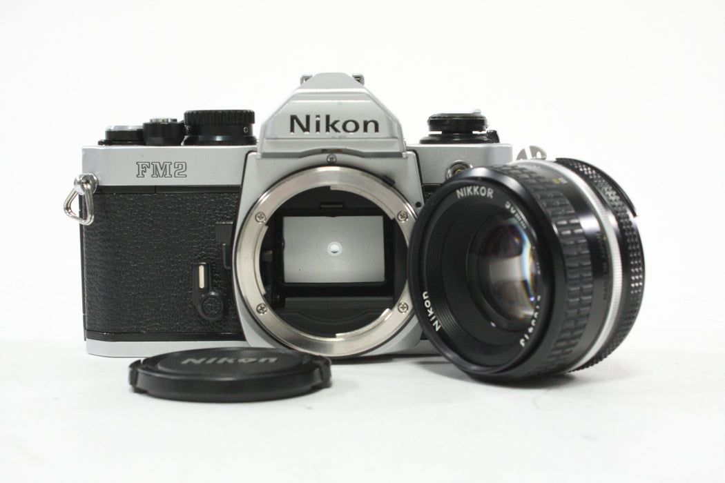 Nikon FM2 35mm SLR Camera with 50mm f/1.8 Nikkor Lens