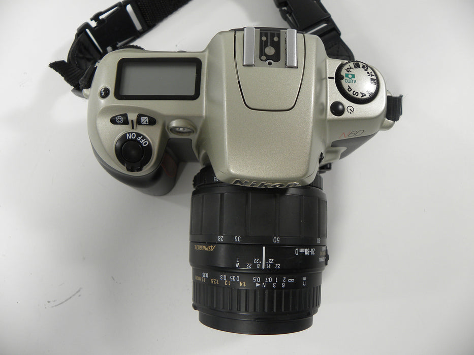Nikon N60 35mm SLR w/Sigma 28-80 f3.5-5.6