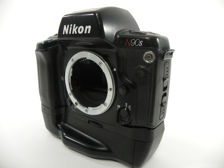 Nikon N90s 35mm SLR camera body only w/MB-10 Grip AS IS   NO RETURNS!