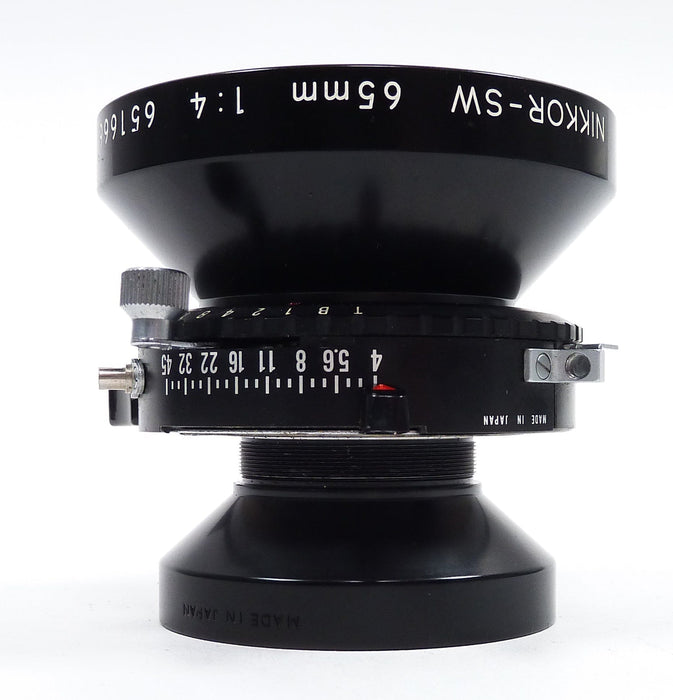 Nikon Nikkor-SW 65mm F4 Lens on Sinar 5.5" x 5.5" Lens Board