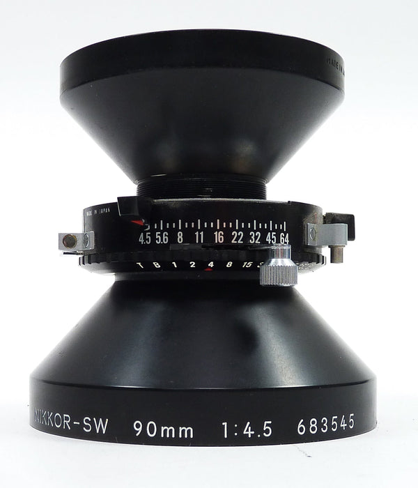 Nikon Nikkor-SW 90mm F4.5 Lens with Copal 0 Shutter and Board