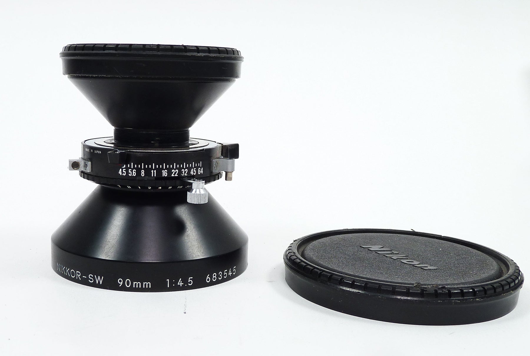 Nikon Nikkor-SW 90mm F4.5 Lens with Copal 0 Shutter and Board
