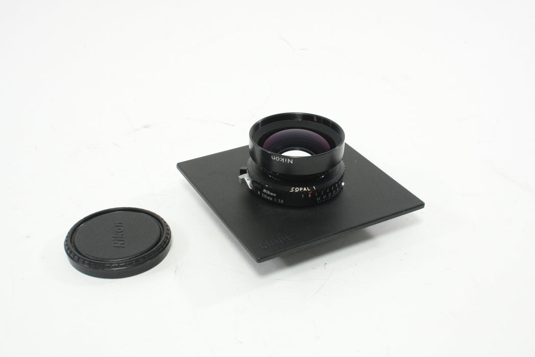 Nikon Nikkor-W 210mm f/5.6 Large Format Lens with Sinar 5.5"x5.5" Lens Board with Copal 1 Shutter