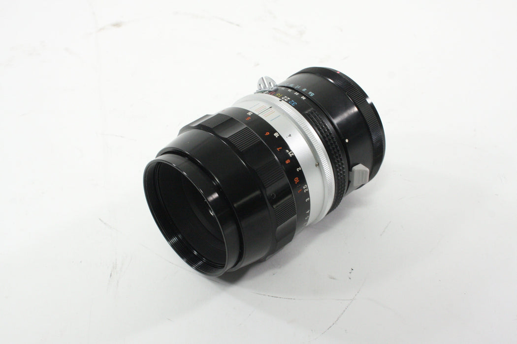 Nikon Nippon Kogaku 55mm f/3.5 Micro-Nikkor AI Lens for Nikon F with Adapter