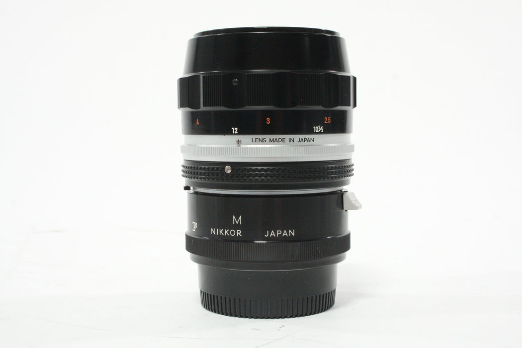 Nikon Nippon Kogaku 55mm f/3.5 Micro-Nikkor AI Lens for Nikon F with Adapter