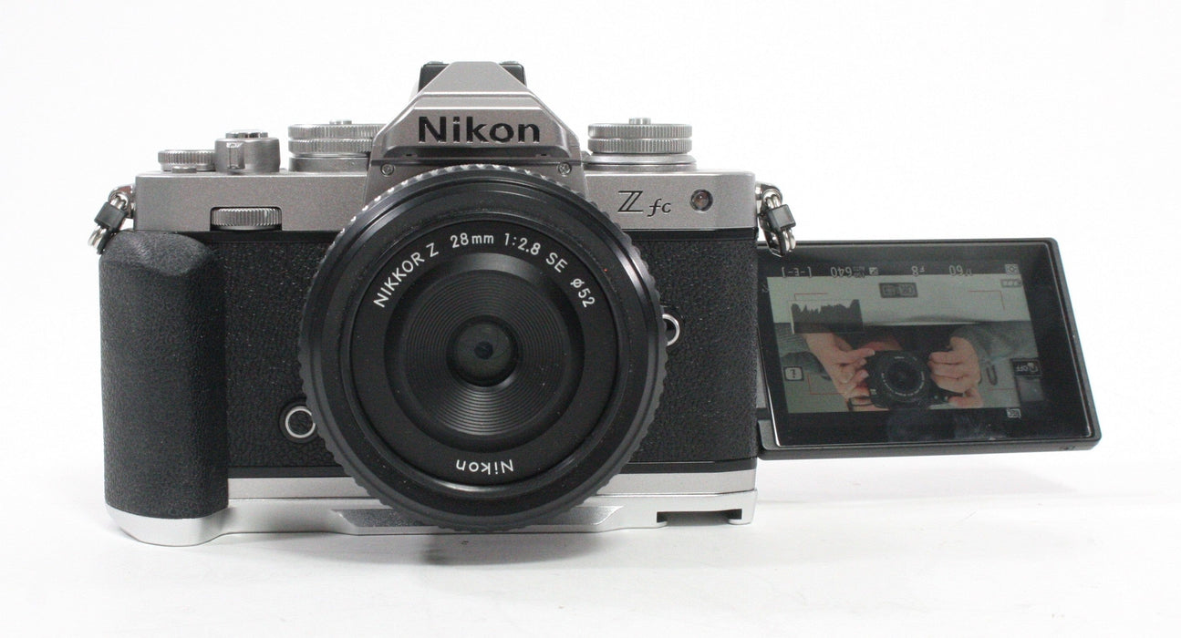 Nikon Z fc Mirrorless Digital Camera with Nikon 28mm f/2.8 SE Lens and Shutter Count 432