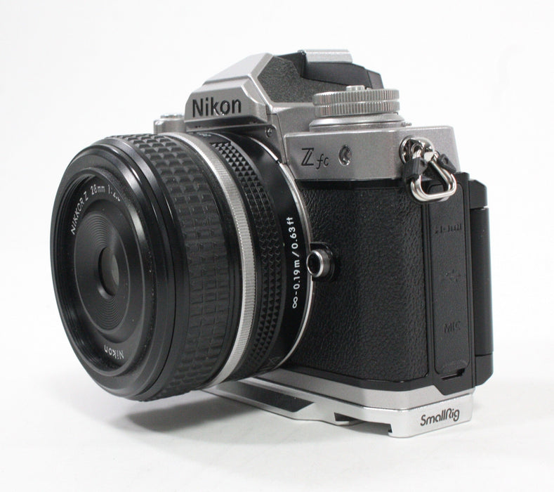 Nikon Z fc Mirrorless Digital Camera with Nikon 28mm f/2.8 SE Lens and Shutter Count 432