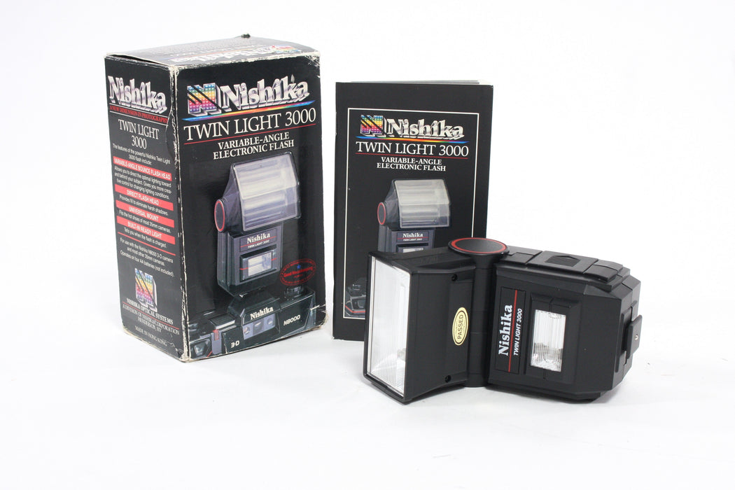 Nishika Twin Light 3000 Variable-Angle Electronic Flash
