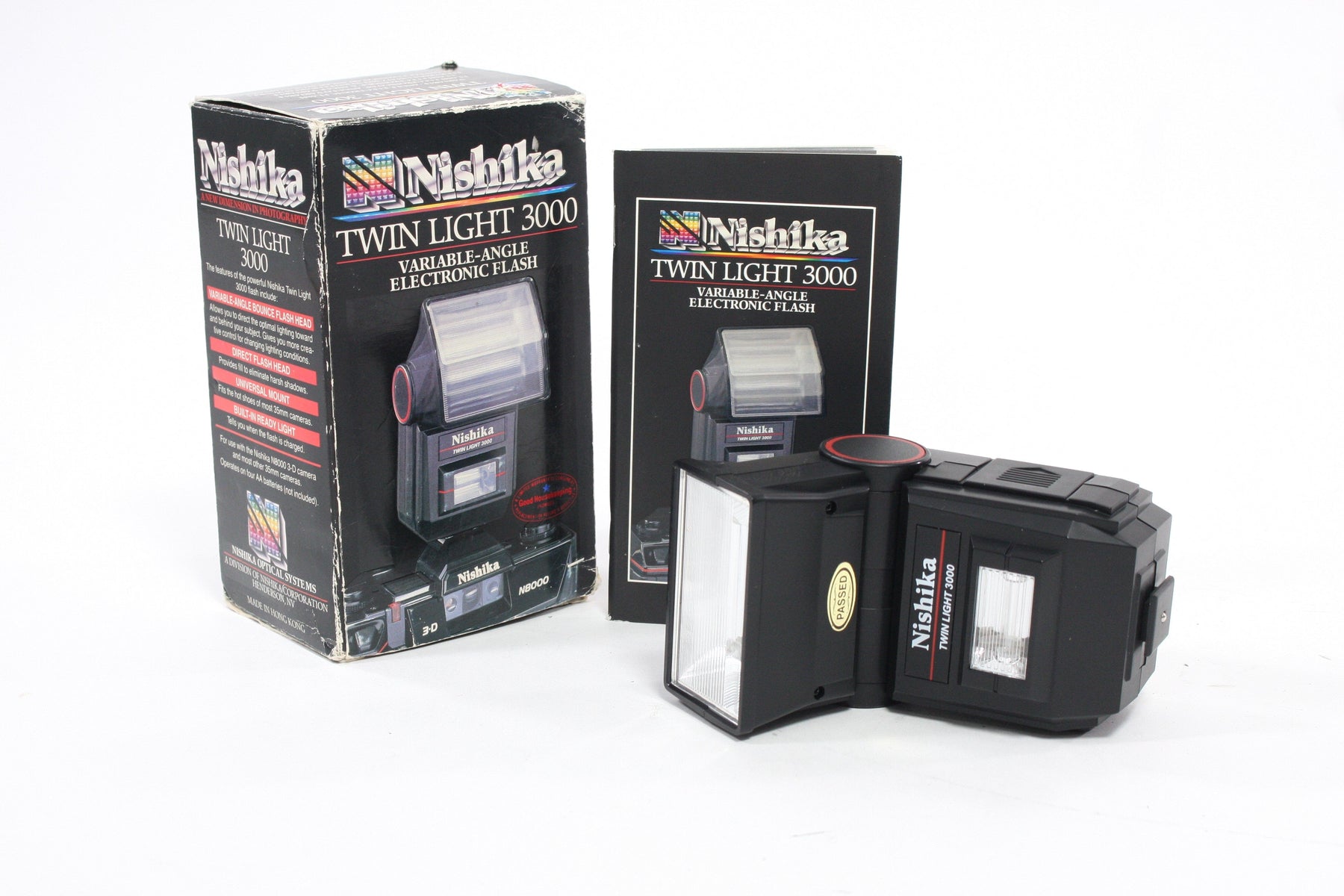 Nishika Twin Light 3000 Variable-Angle Electronic Flash