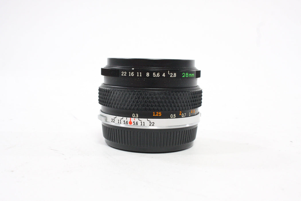 Olympus 28mm f/2.8 Auto-W Lens for OM Mount