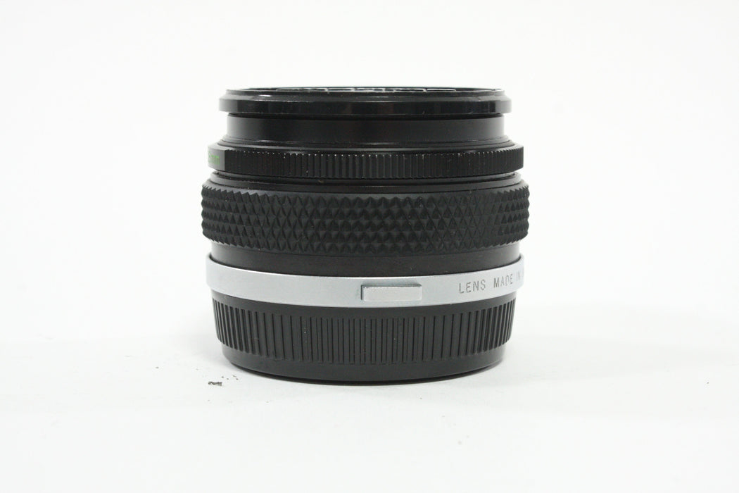 Olympus 28mm f/3.5 Auto-W G. Zuiko Lens for OM Mount with Case and Hood