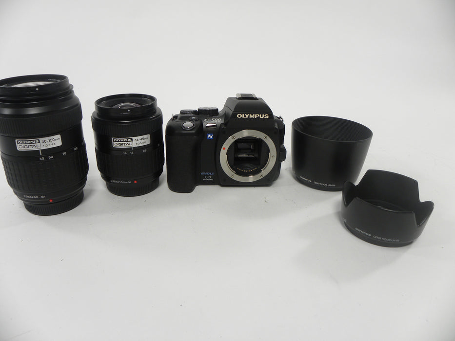 Olympus Evolt E-500 8.0mp Digital Dual Lens Kit