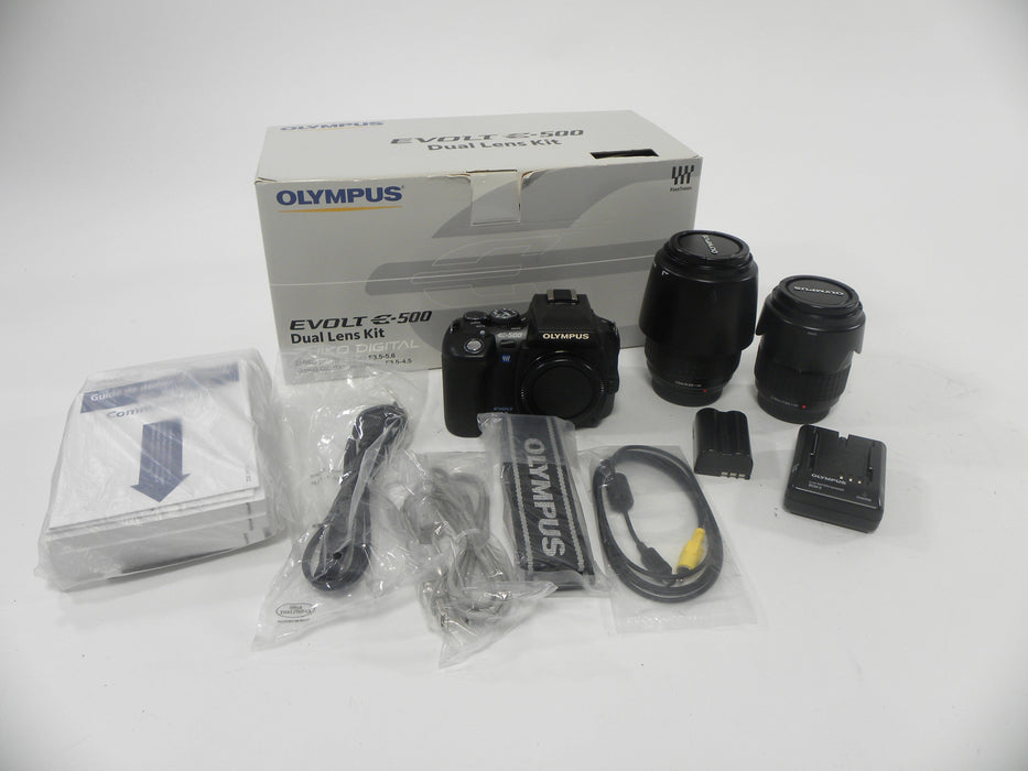 Olympus Evolt E-500 8.0mp Digital Dual Lens Kit