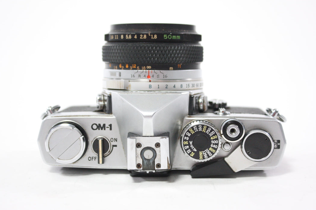 Olympus OM-1 35mm SLR Camera with 50mm f/1.8 Auto-S Lens for OM Mount