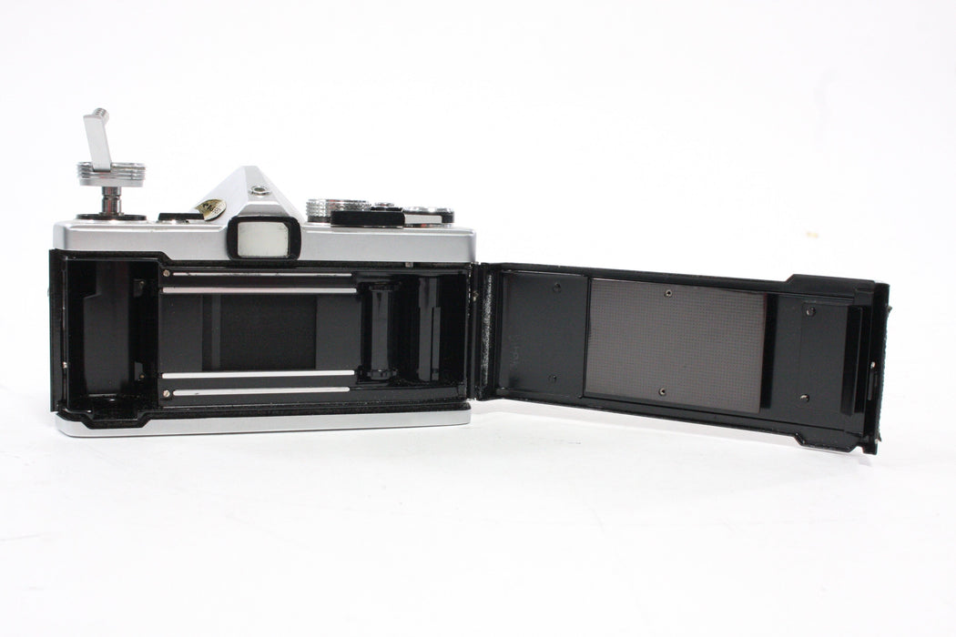 Olympus OM-1 35mm SLR Camera with a 50mm f/1.8 Lens with Case