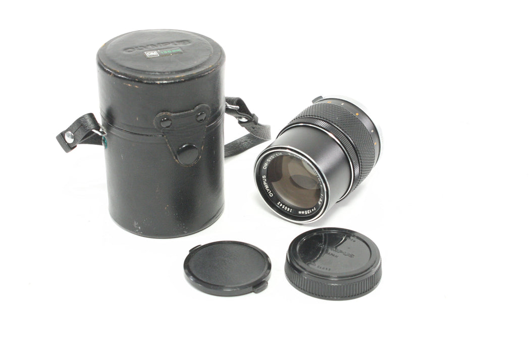 Olympus OM 135mm f/3.5 Lens for Olympus OM Mount with Case