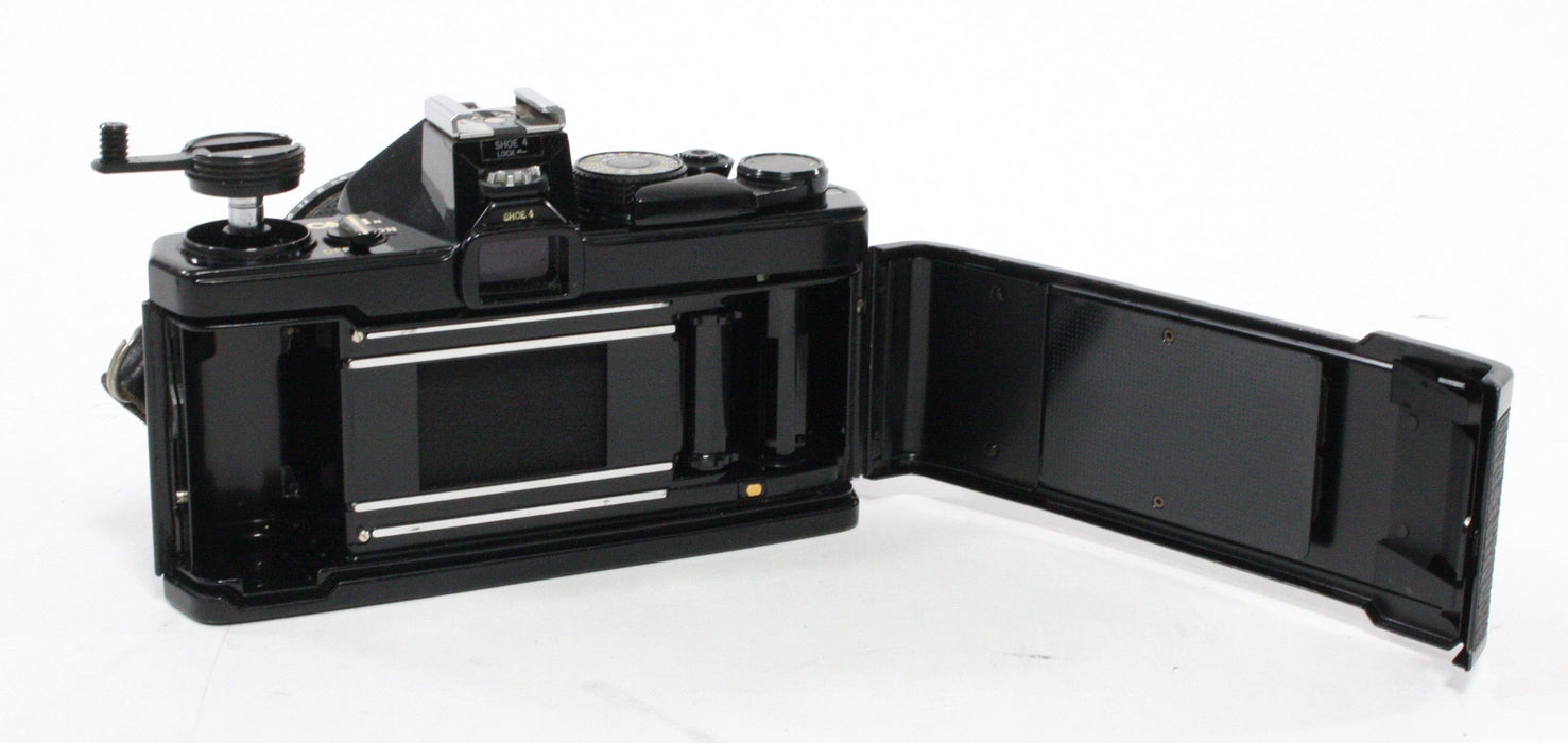 Olympus OM-1n SLR Camera with 50mm f/1.8 Lens (Black)