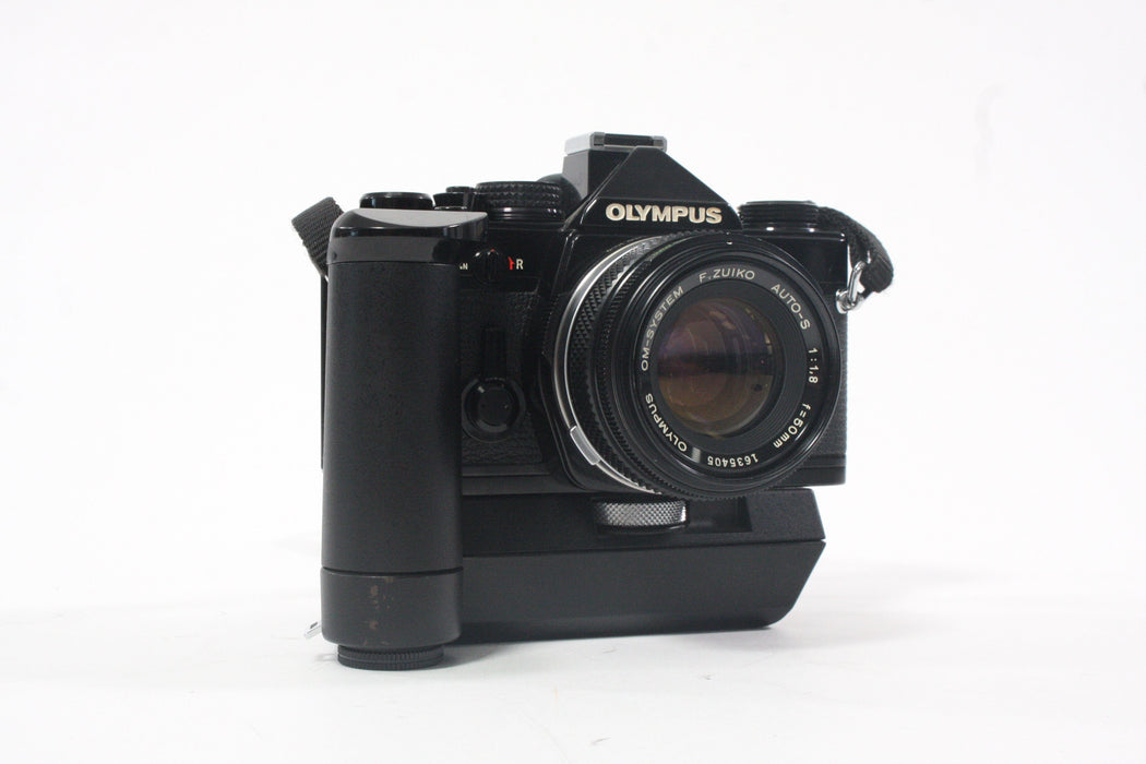Olympus OM-2N 35mm Black "Mitani" Signature Edition with 50mm f/1.8 Lens and Winder 2