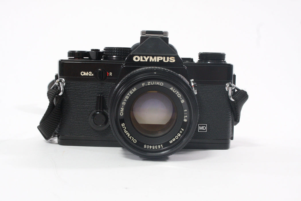 Olympus OM-2N 35mm Black "Mitani" Signature Edition with 50mm f/1.8 Lens and Winder 2
