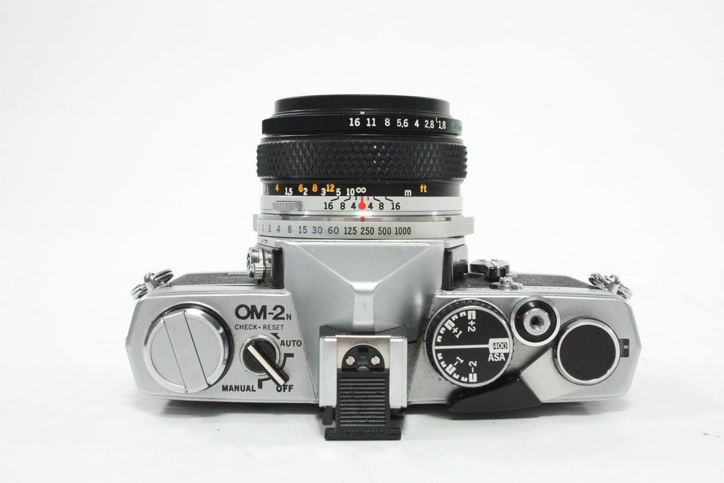 Olympus OM-2N 35mm SLR Camera with 50mm f/1.8 Lens