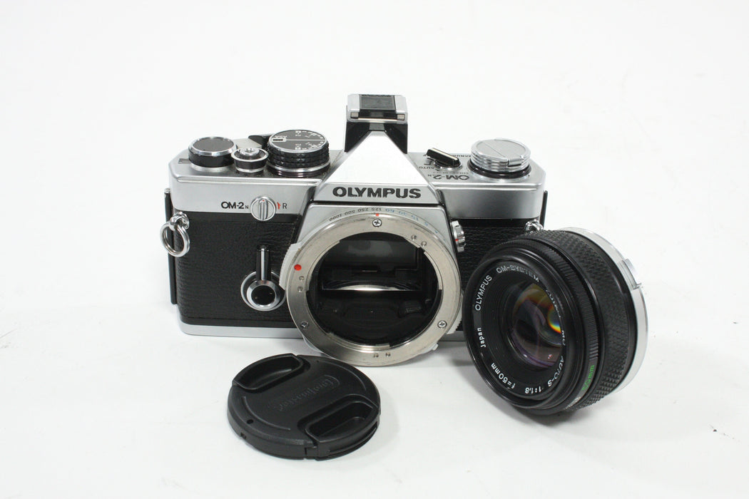 Olympus OM-2N 35mm SLR Camera with 50mm f/1.8 Lens