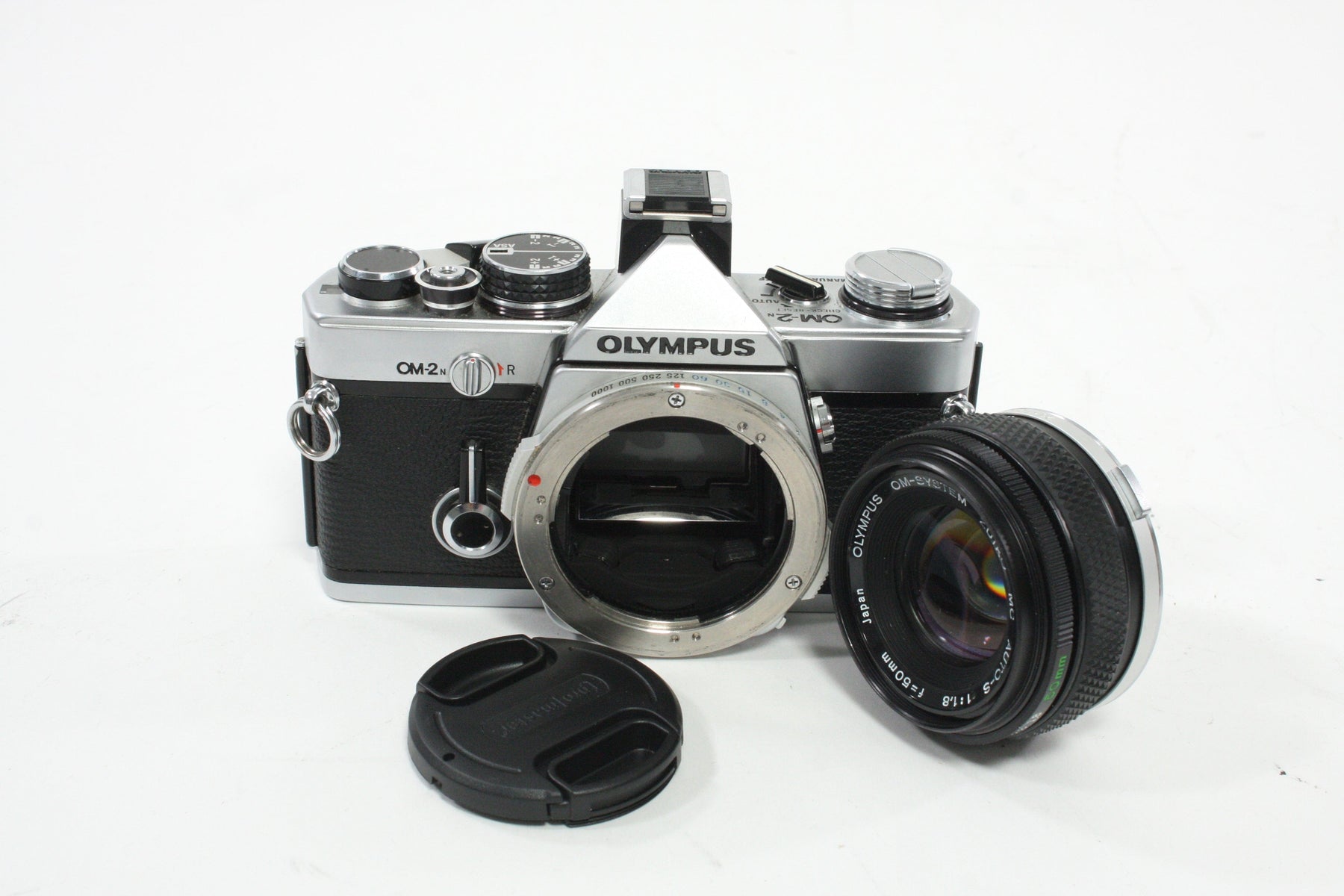 Olympus OM-2N 35mm SLR Camera with 50mm f/1.8 Lens