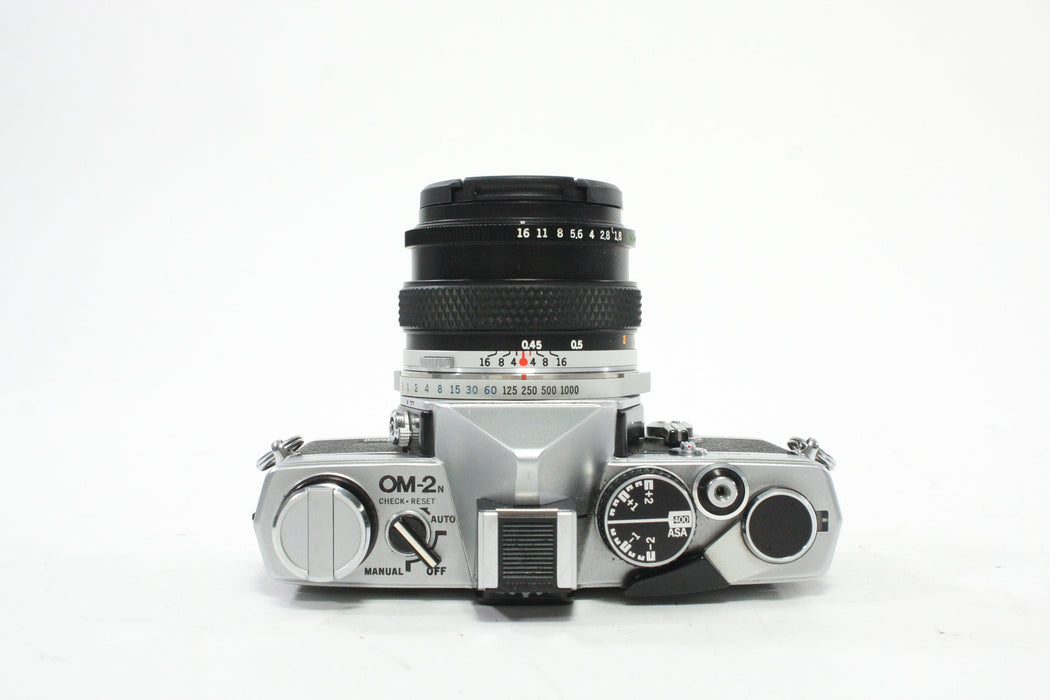 Olympus OM-2N 35mm SLR Camera with 50mm f/1.8 Lens