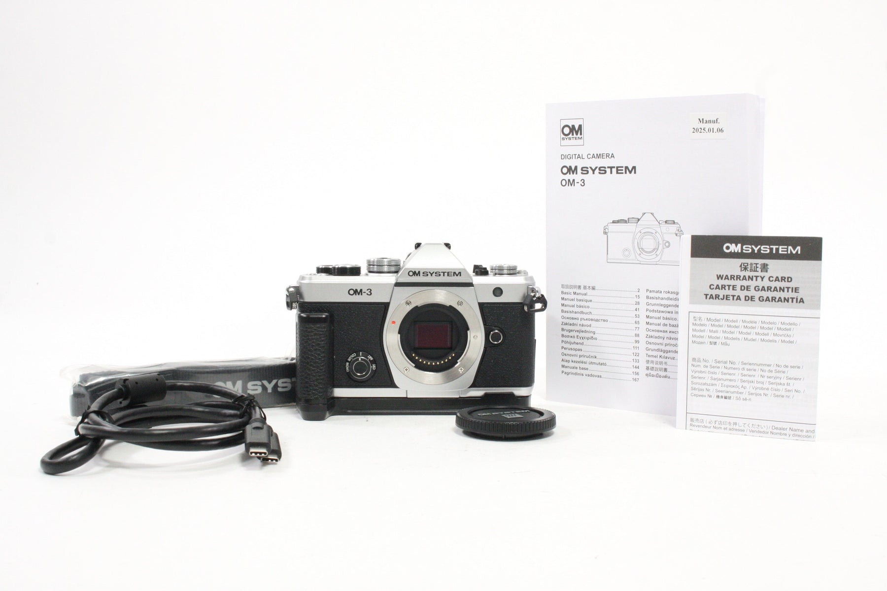 Olympus OM-3 Mirrorless Digital Camera with a Shutter Count of 3,059