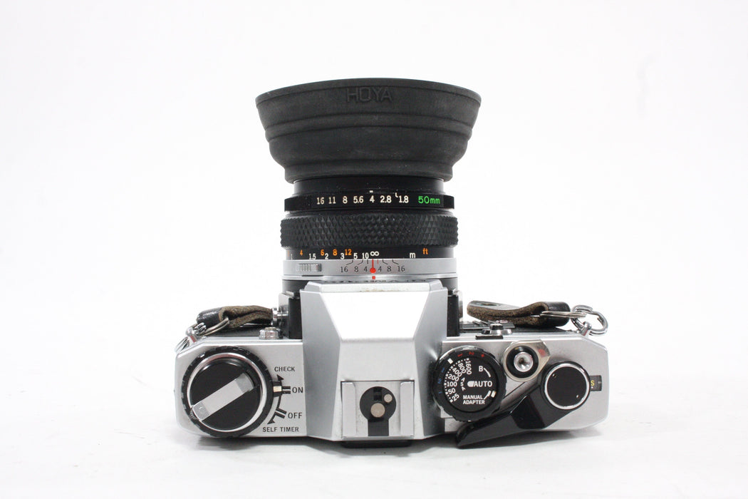 Olympus OM10 35mm SLR Camera with 50mm f/1.8 Lens