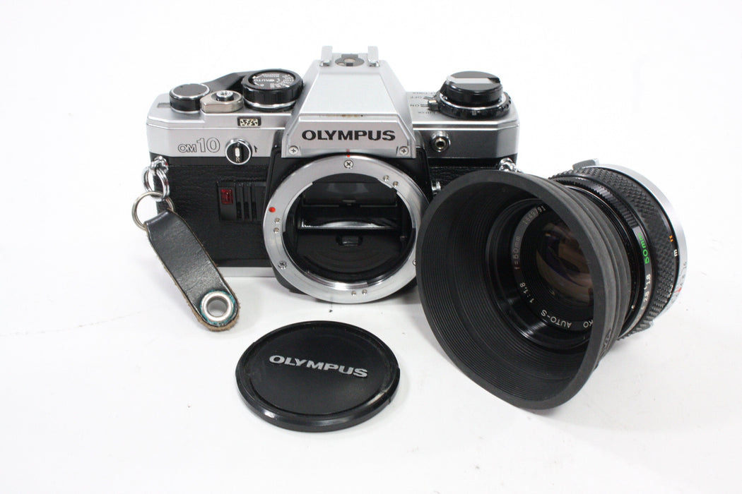Olympus OM10 35mm SLR Camera with 50mm f/1.8 Lens