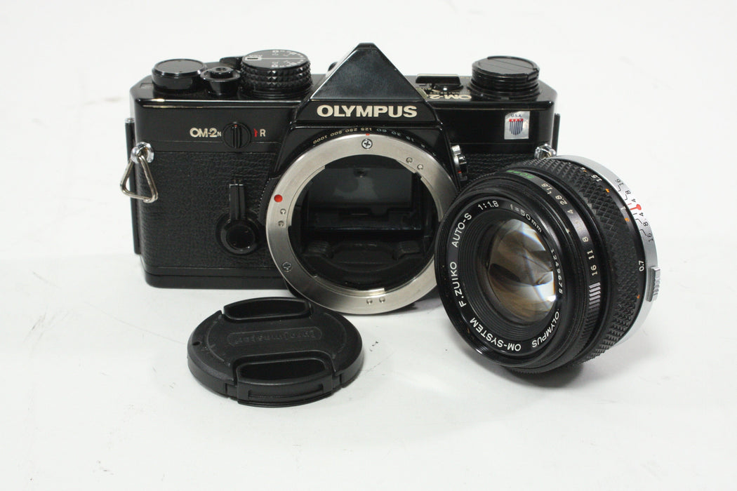 Olympus OM2n 35mm SLR Camera with 50mm f/1.8 Lens