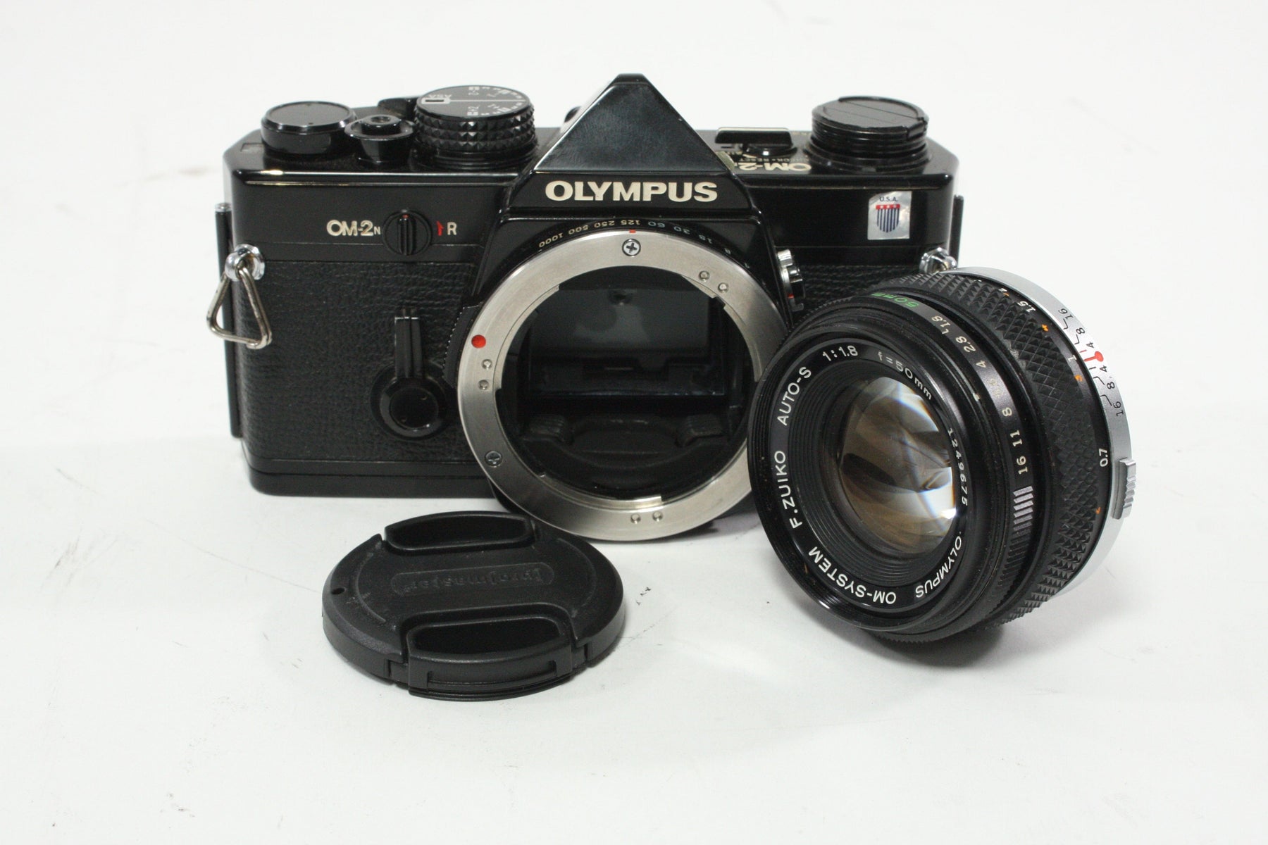 Olympus OM2n 35mm SLR Camera with 50mm f/1.8 Lens