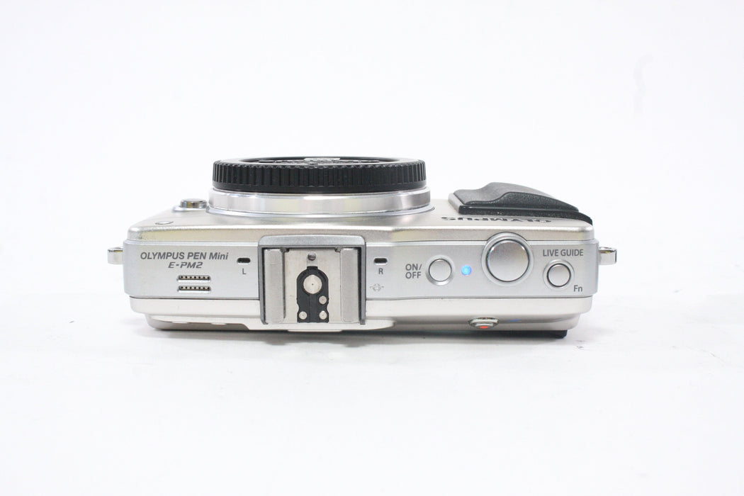 Olympus Pen Mini E-PM2 Digital Mirrorless Camera with Flash Shutter Count 4,448