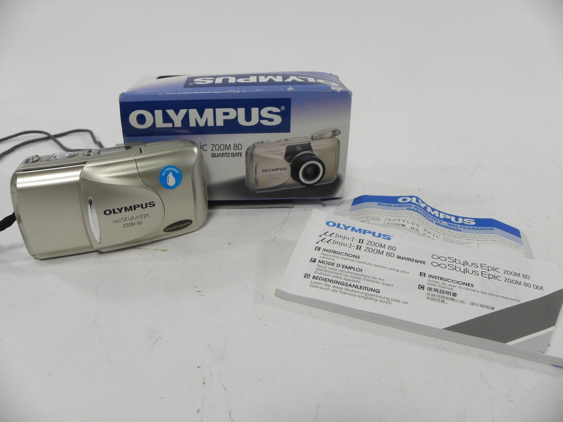 Olympus Stylus Epic Zoom 80 35mm Camera
