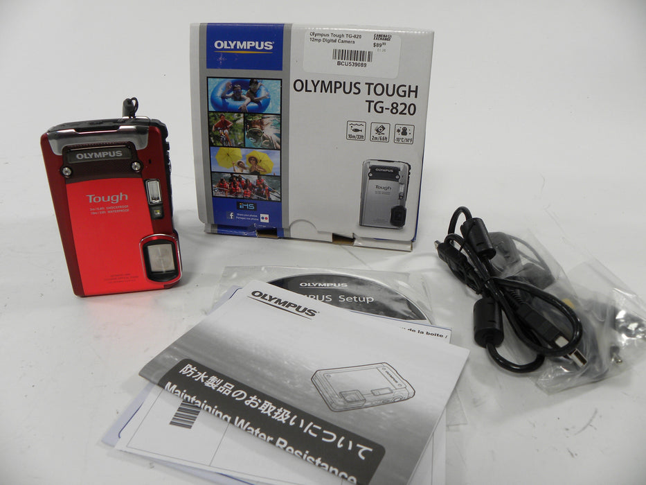 Olympus Tough TG-820 12mp Digital Camera