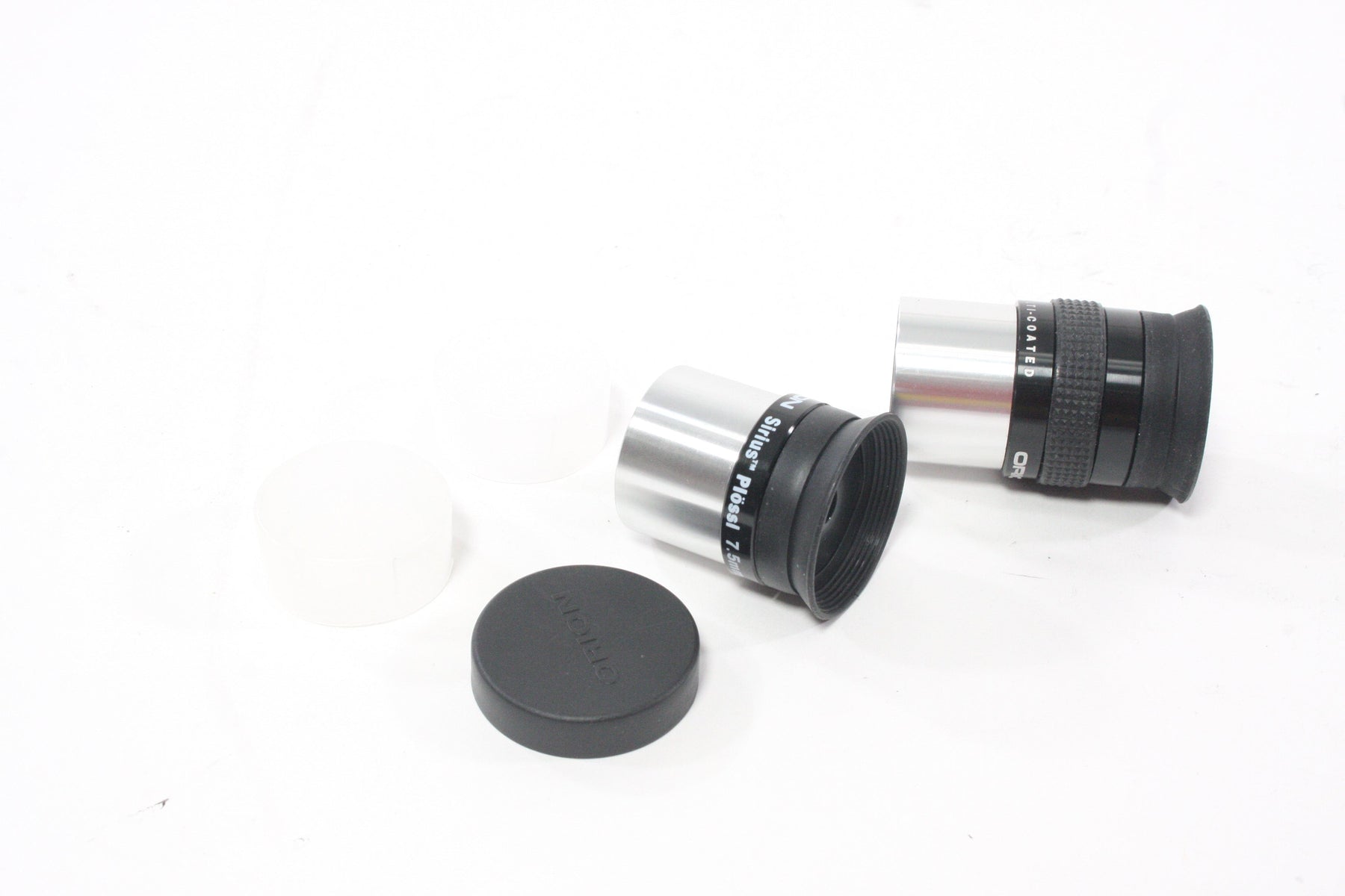 Orion Telescope Eye-Pieces Lot of Two (2) Sirius Plossl Multi-Coated 7.5mm & 17mm
