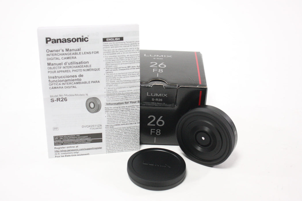 Panasonic 26mm f/8 Lumix S Series for L Mount