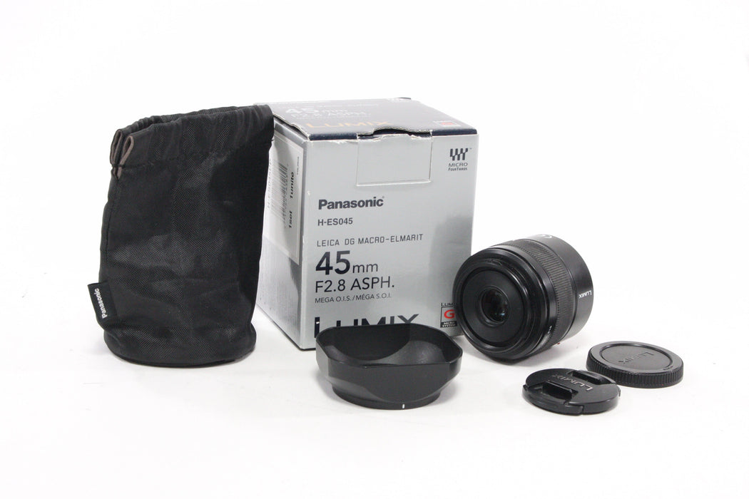 Panasonic 45mm f/2.8 Lumix DG Macro-Elmarit Lens for Micro 4/3 Mount