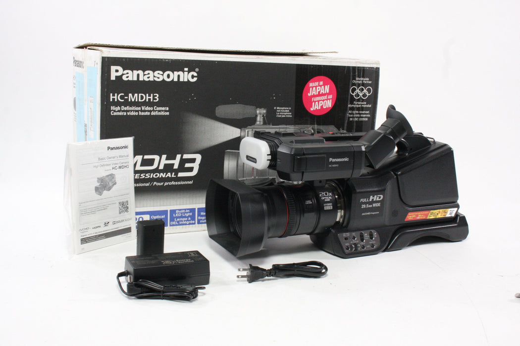 Panasonic HC-MDH3 Camcorder with Operation Time of ZERO hrs.  (NEVER USED)