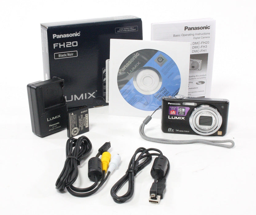 Panasonic Lumix DMC-FH20 Digital Camera 8x Zoom 14.1mp