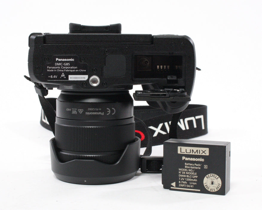 Panasonic Lumix DMC-G85 Mirrorless Digital w 12-60mm f/3.5-5.6 & Shutter Count 93