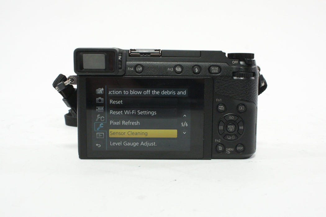 Panasonic Lumix DMC-GX85K Mirrorless Camera w/ 12-32mm f/3.5-5.6 G Vario Asph Mega OIS Micro 4/3 Lens, with a Shutter Count of 2,805.