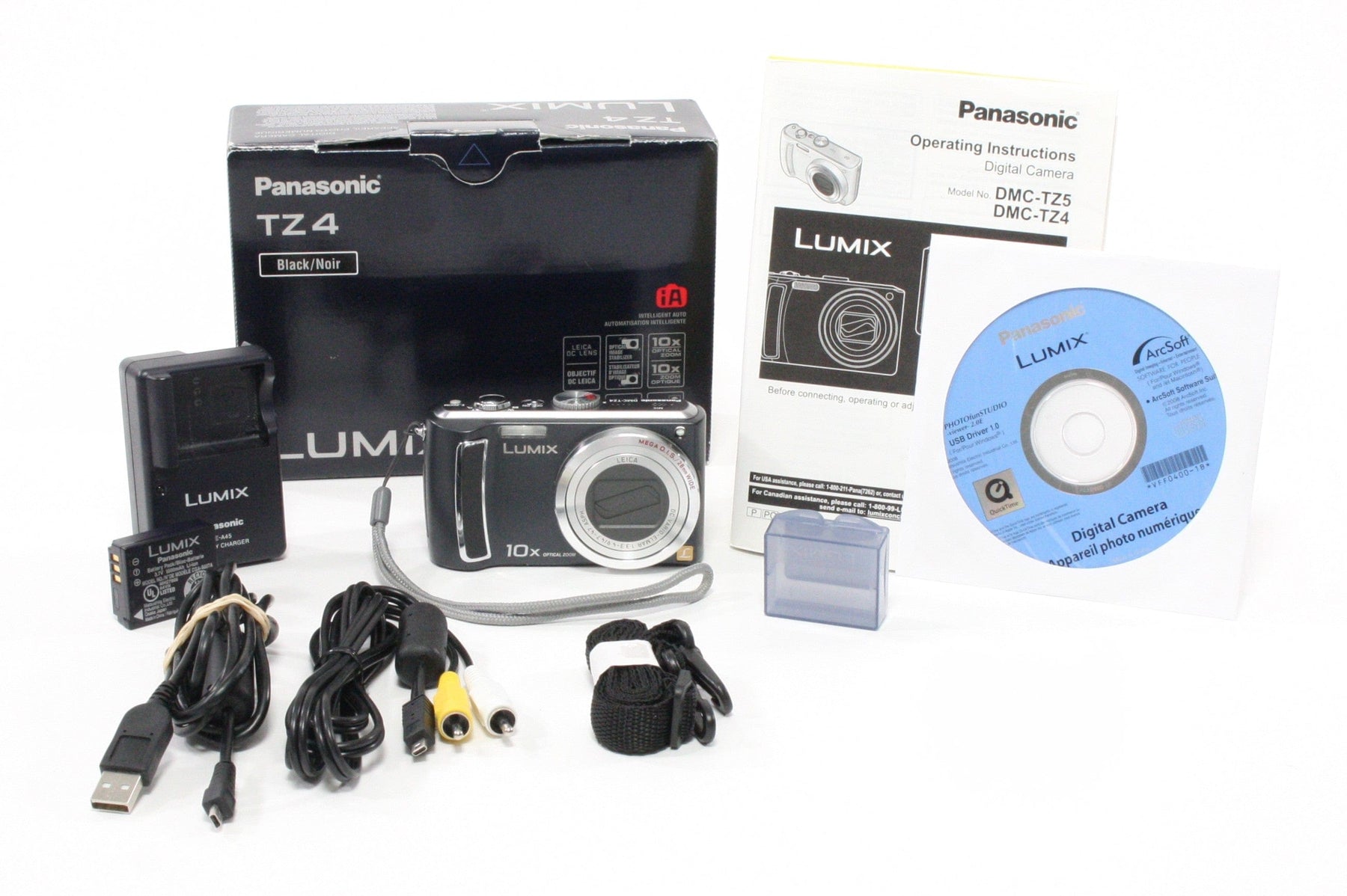 Panasonic Lumix DMC-TZ4 Digital Point-and-Shoot Camera 10x Zoom 8.1mp