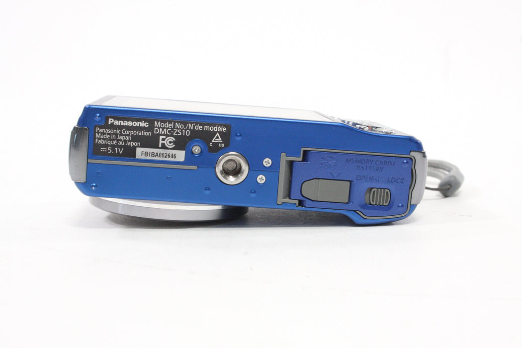Panasonic Lumix DMC-ZS10 Digital Point-and-Shoot Camera 16x Zoom 14.1mp AS-IS
